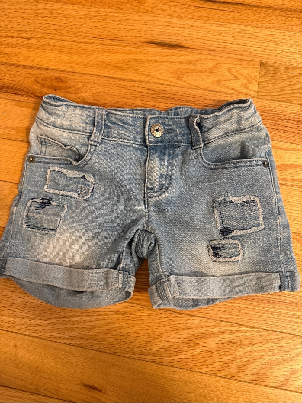 Girls size 6 denim shorts